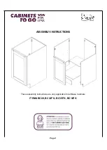 CABINETS TO GO Findley & Myers BC09 Assembly Instructions Manual preview