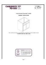 CABINETS TO GO Findley & Myers SB24 Assembly Instructions preview