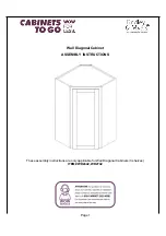 CABINETS TO GO Findley & Myers WD2442 Assembly Instructions preview