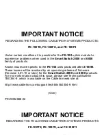 Cabletron Systems 6C105 Important Notice preview