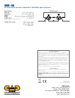 Предварительный просмотр 2 страницы CAD Audio MB-18 Specifications