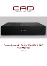 CAD 1543 MK II DAC User Manual preview