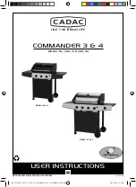 Cadac COMMANDER 3 User Instructions предпросмотр