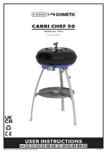 Preview for 1 page of Cadac Dometic CARRI CHEF 50 User Instructions