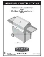 Cadac Meridian 3 98500 Assembly Instructions Manual предпросмотр