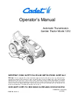 Cadet 1212 Operator'S Manual preview