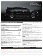 Предварительный просмотр 1 страницы Cadillac 2010 Escalade ESV Brochure