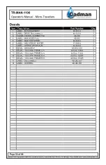 Preview for 53 page of Cadman 1100 Operator'S Manual