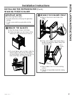 Preview for 23 page of Cafe CWE19S Owner'S Manual And Installation Instructions