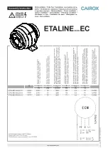 Cairox ETALINE EC Series Assembly Instruction Manual предпросмотр