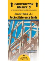 Calculated Industries Construction Master 5 Reference Manual preview