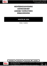 Calix RE 1036 Assembly Instructions Manual preview