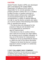 Preview for 19 page of Callaway Eclipse User Manual