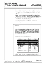 Preview for 12 page of Calorex PPT8 Technical Manual