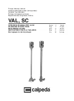 Calpeda VAL Operating Instructions Manual preview