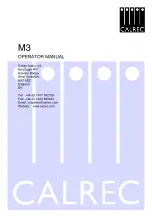 Calrec M3 Operator'S Manual preview