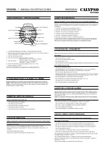 Preview for 2 page of Calypso Watches IKMK5822M Instruction Manual