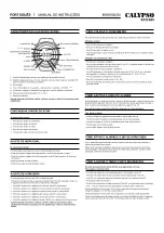 Preview for 12 page of Calypso Watches IKMK5822M Instruction Manual