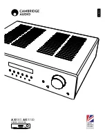 Cambridge Audio AXR85 User Manual preview