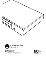 Cambridge Audio CXUHD User Manual preview