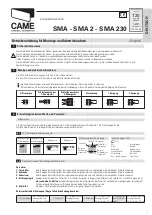 Preview for 13 page of CAME SMA Operating Instructions Manual