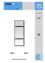 CAME XVP S Installation Manual preview