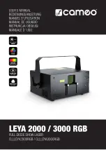 Cameo LEYA 2000 RGB User Manual предпросмотр