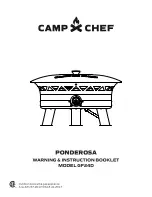 Camp Chef PONDEROSA GF24D Warning & Instruction Booklet preview