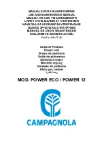 Preview for 1 page of CAMPAGNOLA POWER ECO Use And Maintenance Manual