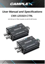 Camplex CMX-12GSDI-CTRL User Manual And Specifications предпросмотр