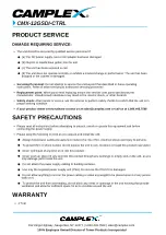 Предварительный просмотр 6 страницы Camplex CMX-12GSDI-CTRL User Manual And Specifications