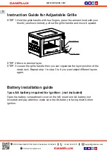 Preview for 8 page of Camplux SG101 Use & Care Manual