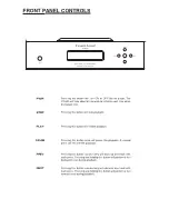 Предварительный просмотр 7 страницы CANARY AUDIO CT-600 Owner'S Manual