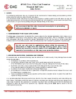 Preview for 3 page of C&C Atlas Series Installation, Operation And Maintenance Manual