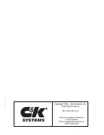 Preview for 68 page of C&K systems Sierra User Manual