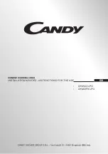 Candy CHW32X LPG Instructions For The Use - Installation Advices preview