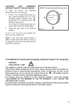 Preview for 27 page of Candy CHW938X ALG Manual