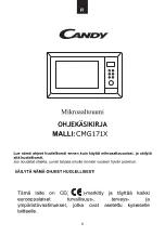 Preview for 82 page of Candy CMG171X Instruction Manual