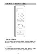 Preview for 11 page of Candy CMGA20SDLWLI Instruction Manual