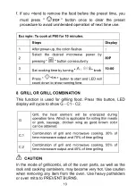 Preview for 14 page of Candy CMGA20SDLWLI Instruction Manual