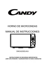 Preview for 25 page of Candy CMGA20SDLWLI Instruction Manual