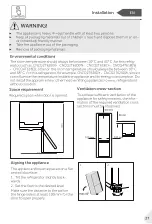 Предварительный просмотр 27 страницы Candy CNCQ2T620EX User Manual