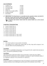 Preview for 27 page of Candy CVG6PX LPG Instructions For The Use - Installation Advices