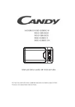 Preview for 41 page of Candy EGO-G25DCW User Instructions