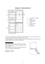 Preview for 3 page of Candy Fresco C3CETFS186 Manual