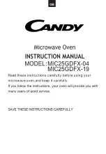 Preview for 2 page of Candy MIC25GDFX-04 User Instructions