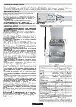 Preview for 6 page of Candy TRIO4GXNT Instructions For Use And Installation