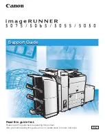 Cannon imageRUNNER 5075 Support Manual preview