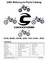 Cannondale C440 Parts Catalog предпросмотр