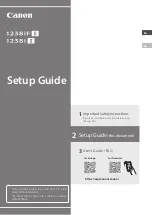 Canon 1238iF II Setup Manual preview